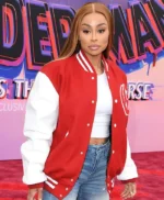 Spider Man Across The Spider-Verse Blac Chyna Varsity Jacket