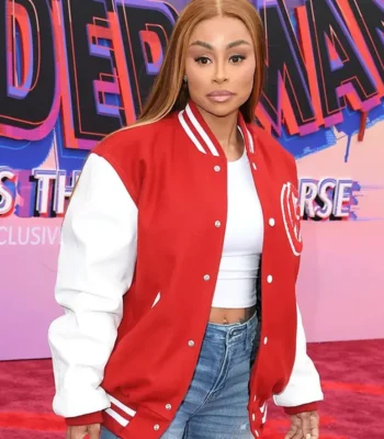 Spider Man Across The Spider-Verse Blac Chyna Varsity Jacket