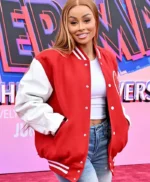 Spider Man Across The Spider-Verse Blac Chyna Varsity Jacket