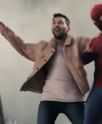 Spider Man Meets Messi Suede Jacket