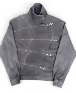 Spider Web Grey Fireman Clasp Jacket