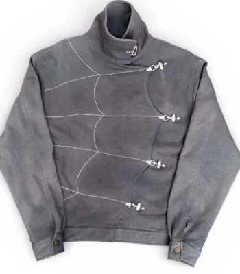 Spider Web Grey Fireman Clasp Jacket