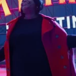 Spirited Octavia Spencer Red Coat