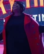 Spirited Octavia Spencer Red Coat