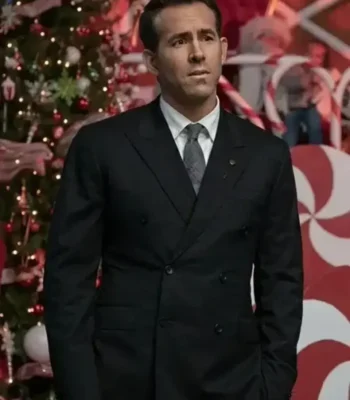 Spirited Ryan Reynolds Black Blazer