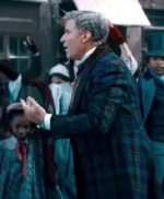 Spirited Will Ferrell Plaid Coat