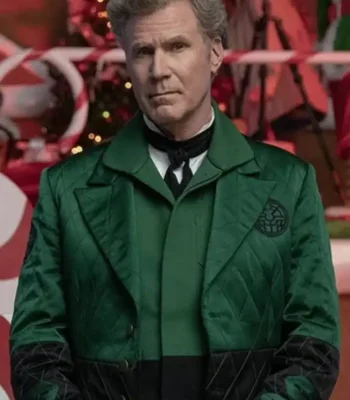 Spirited Will Ferrell Green Suit