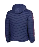 Cleveland Guardians Navy Soft Down Touch Hoodie Jacket
