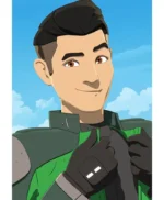 Star Wars Resistance Kazuda Xiono Green Jacket