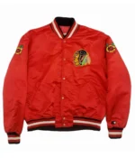 Starter Bomber Chicago Blackhawks 80?s Satin Jacket