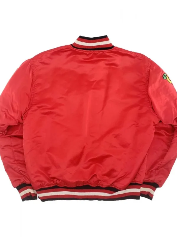 Starter Bomber Chicago Blackhawks 80?s Satin Jacket