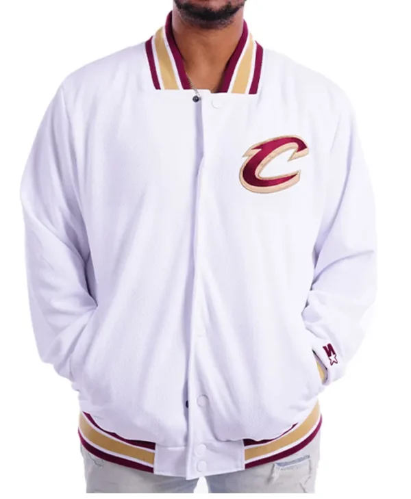 Starter White Cavs Varsity Jacket