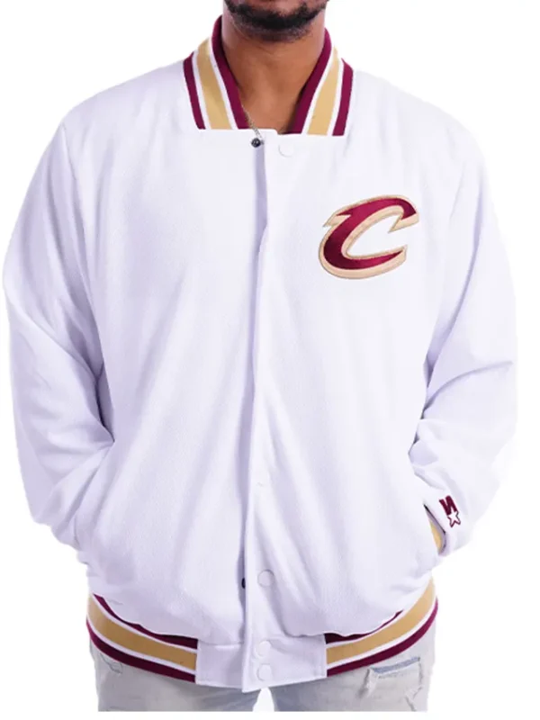 Starter White Cavs Varsity Jacket