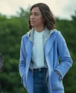 Stay Close Megan Pierce Blue Wool Coat