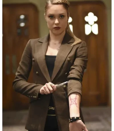 Stephanie Bennett Shadowhunters Brown Blazer