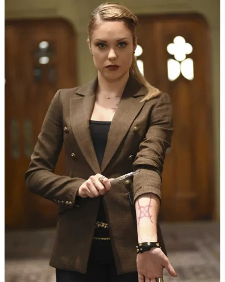 Stephanie Bennett Shadowhunters Brown Blazer Stephanie Bennett Shadowhunters Brown Blazer