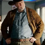 Stephen Root Resident Alien S04 Brown Suede Coat
