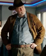 Stephen Root Resident Alien S04 Brown Suede Coat