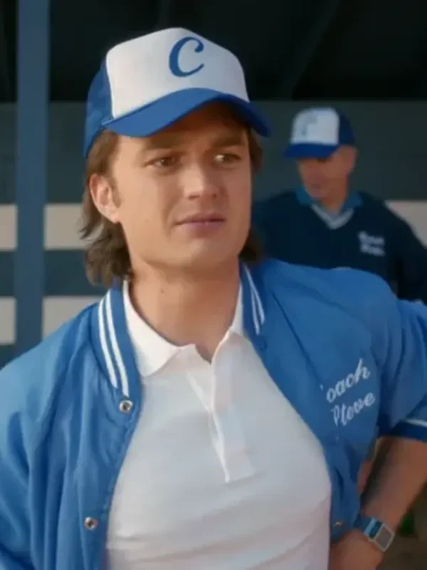 Steve Harrington Stranger Things Blue Coach Jacket