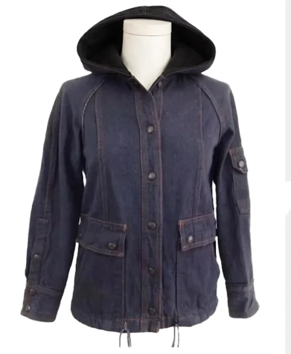 Stranger Things Dustin Henderson Blue Denim Hooded Jacket