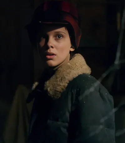 Stranger Things Eleven Fur Collar Puffer Jacket