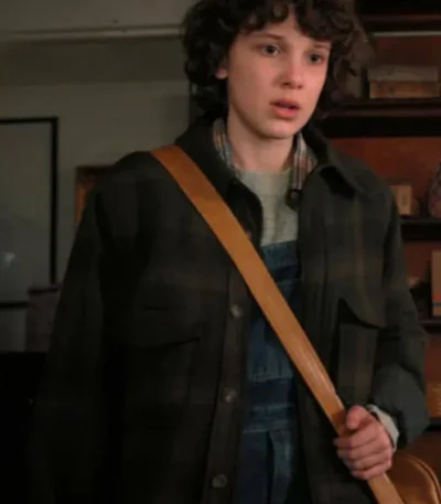 Stranger Things Eleven Wool Plaid Jacket