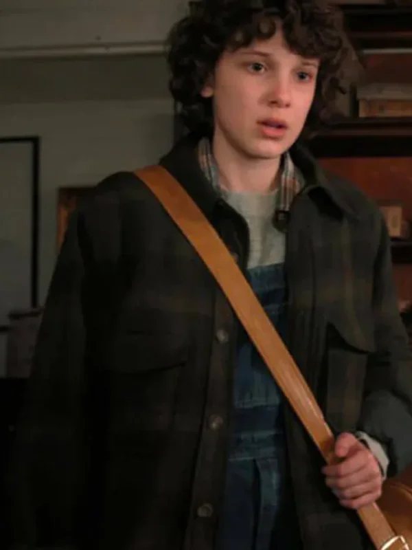Stranger Things Eleven Wool Plaid Jacket