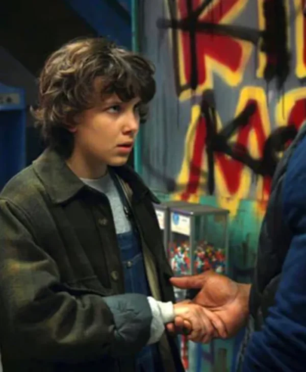 Stranger Things Eleven Wool Plaid Jacket