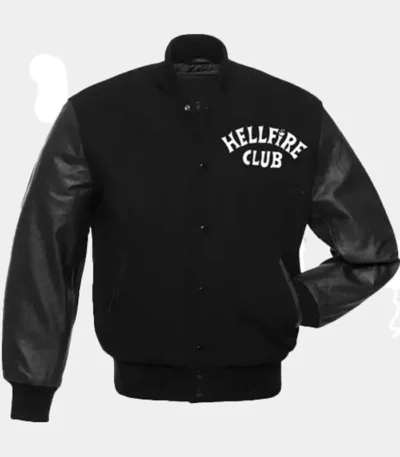 Stranger Things Hellfire Club Varsity Bomber Jacket