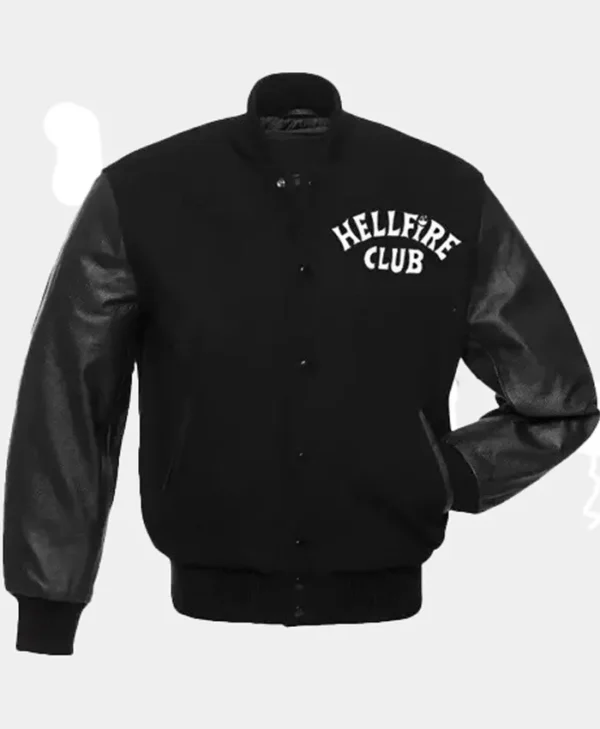 Stranger Things Hellfire Club Varsity Bomber Jacket