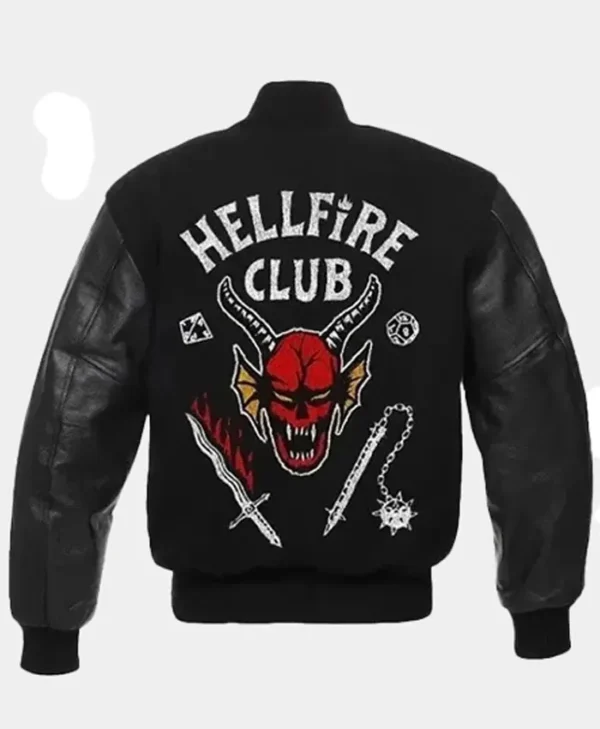 Stranger Things Hellfire Club Varsity Bomber Jacket