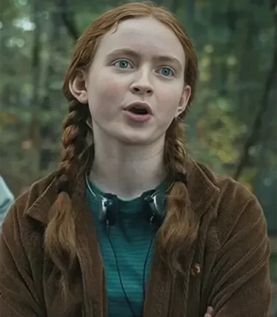 Stranger Things S04 Max Mayfield Brown Cord Jacket