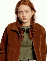 Stranger Things S04 Max Mayfield Brown Cord Jacket