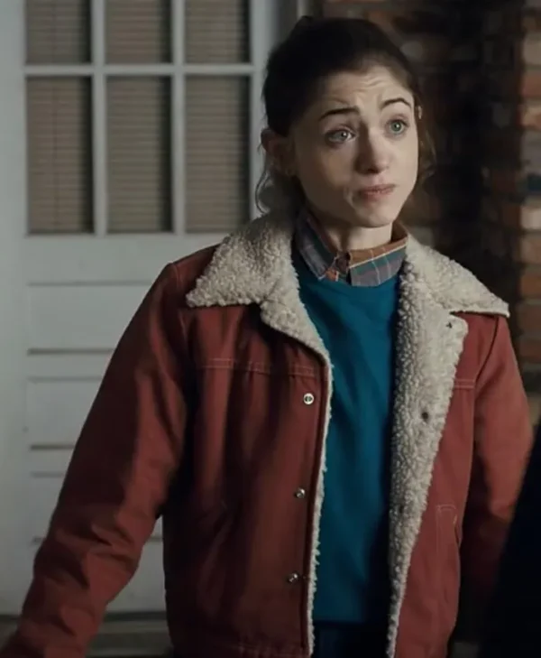 Stranger Things Nancy Wheeler Brown Sherpa Jacket