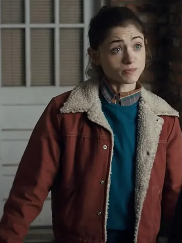 Stranger Things Nancy Wheeler Brown Sherpa Jacket