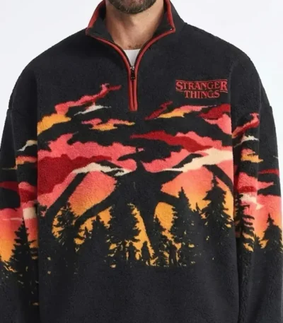 Stranger Things Quarter Zip Jacket