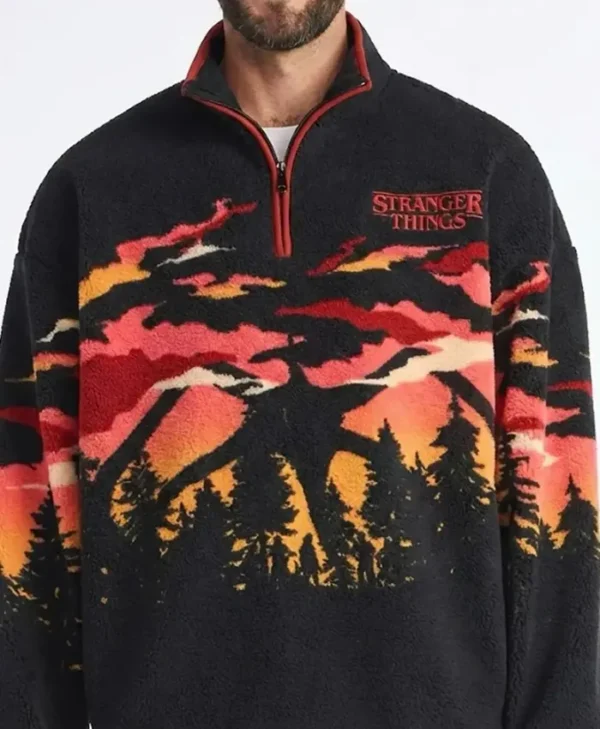 Stranger Things Quarter Zip Jacket