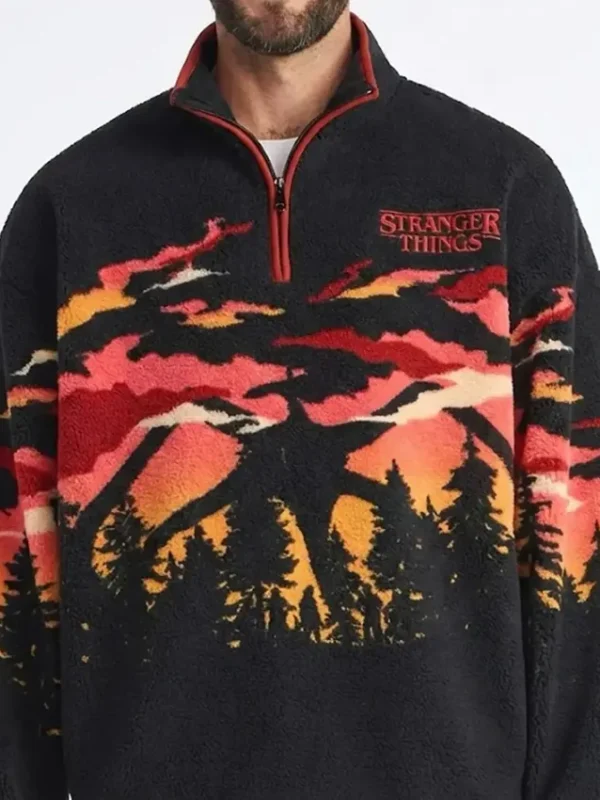 Stranger Things Quarter Zip Jacket