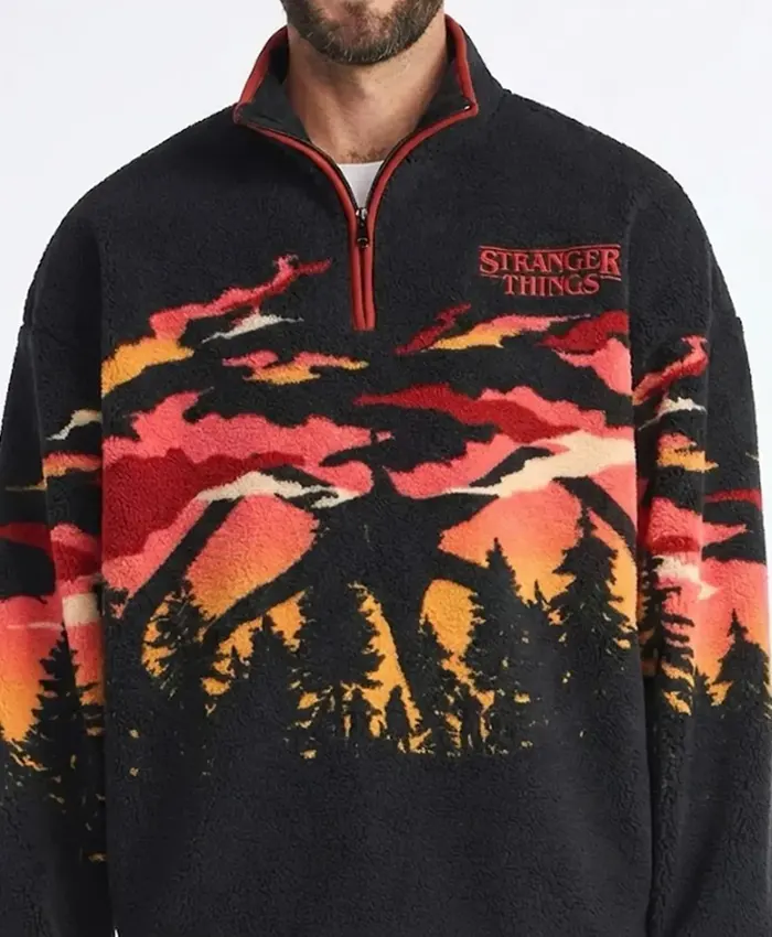 Stranger Things Quarter Zip Jacket Stranger Things Quarter Zip Jacket
