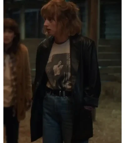 Stranger Things S05 Robin Buckley Leather Blazer
