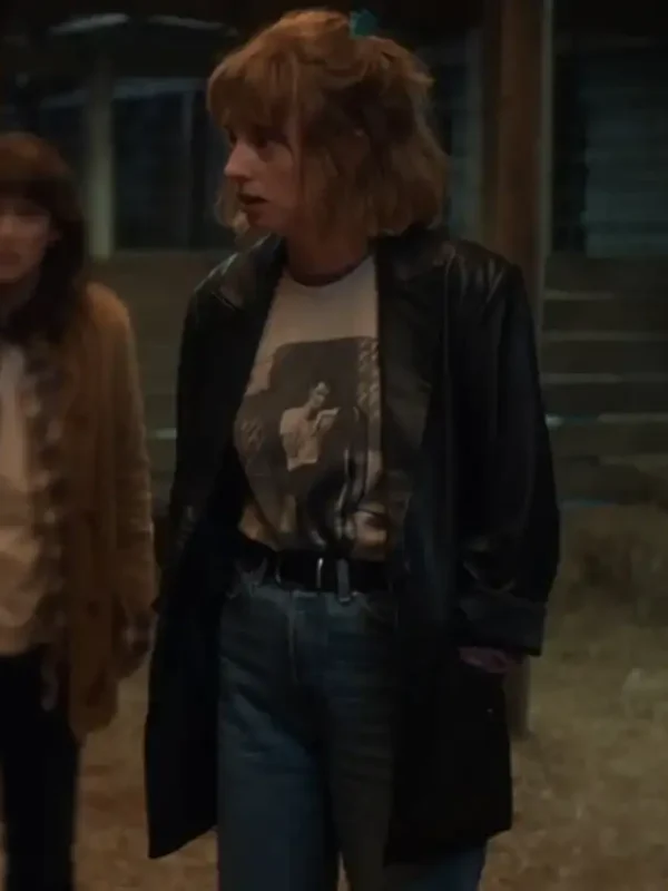 Stranger Things S05 Robin Buckley Leather Blazer