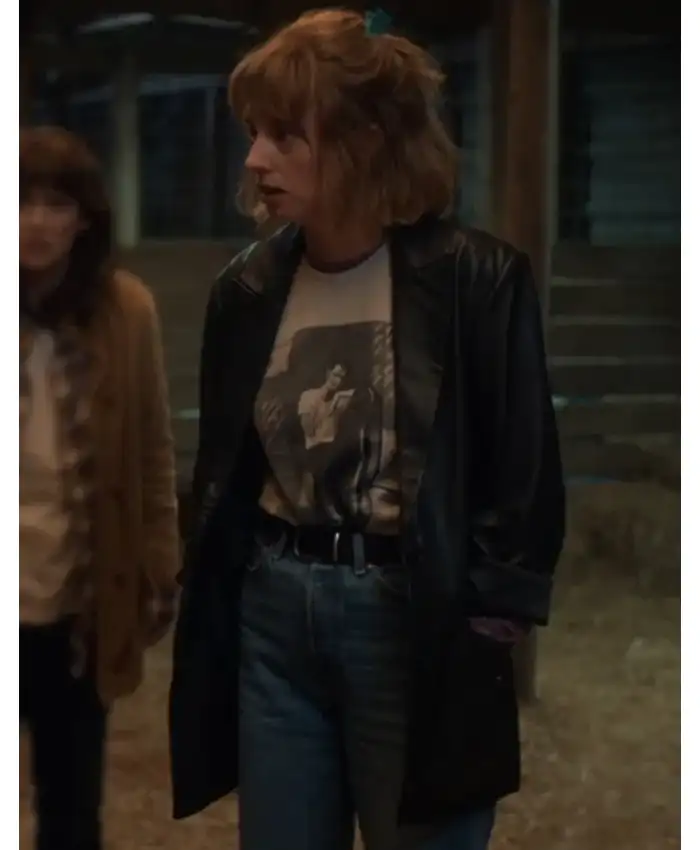 Stranger Things S05 Robin Buckley Leather Blazer Stranger Things S05 Robin Buckley Leather Blazer