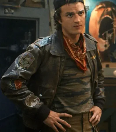 Stranger Things S05 Steve Harrington Leather Jacket