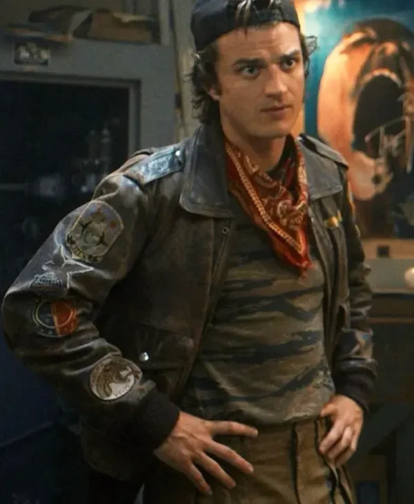 Stranger Things S05 Steve Harrington Leather Jacket