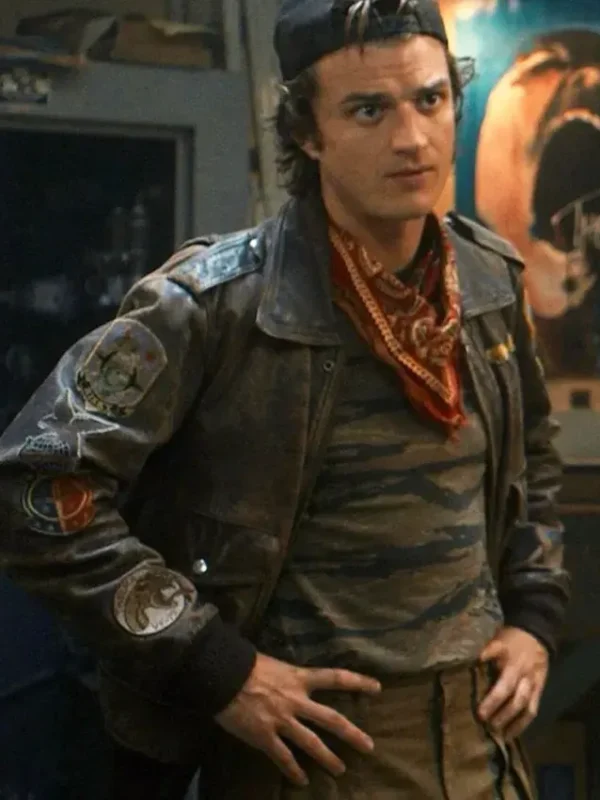 Stranger Things S05 Steve Harrington Leather Jacket