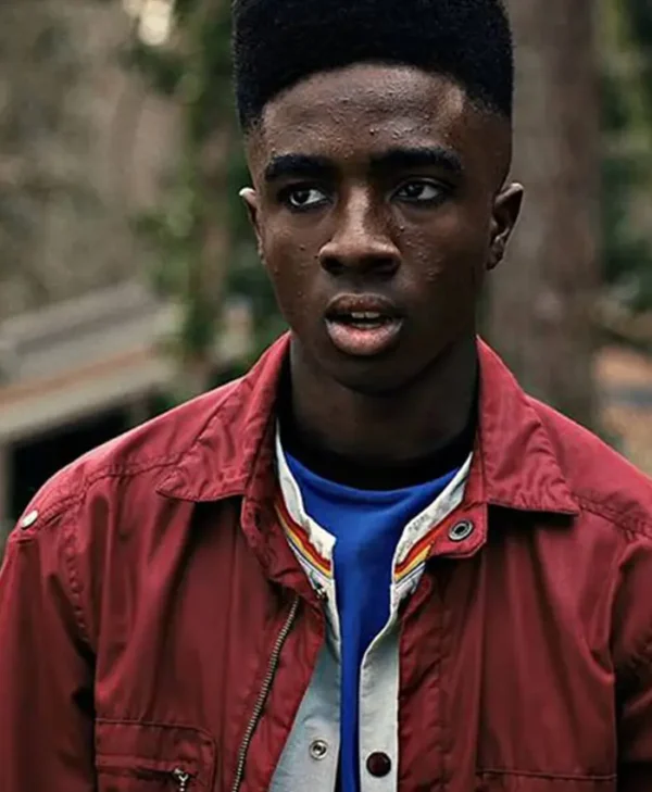Stranger Things S4 Lucas Sinclair Maroon Jacket
