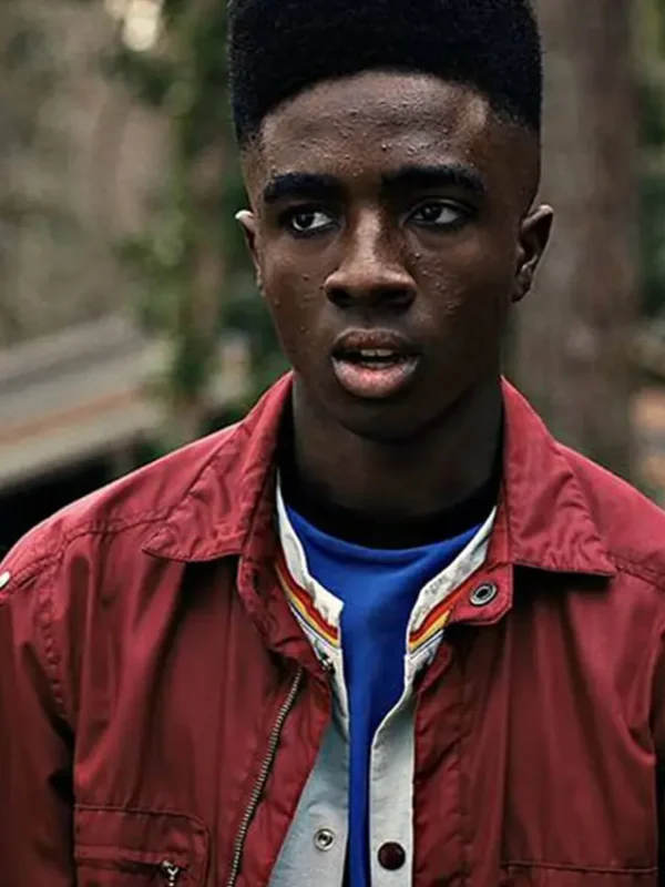 Stranger Things S4 Lucas Sinclair Maroon Jacket