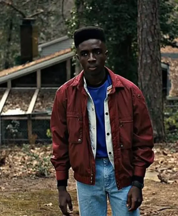 Stranger Things S4 Lucas Sinclair Maroon Jacket
