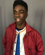 Stranger Things S4 Lucas Sinclair Maroon Jacket