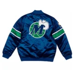 Striped Dallas Mavericks Hardwood Classic Satin Jacket